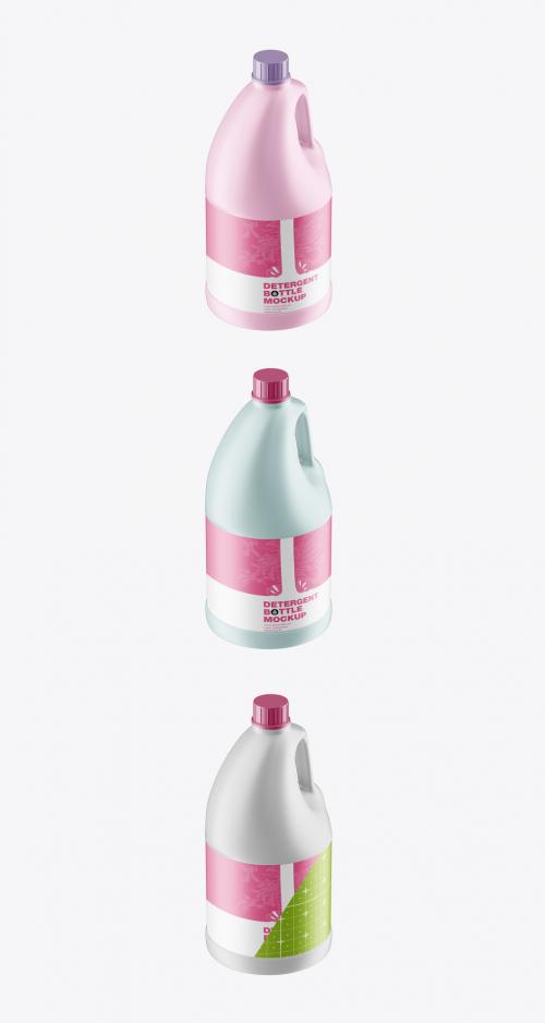 Plastic Detergent Bottle Mockup