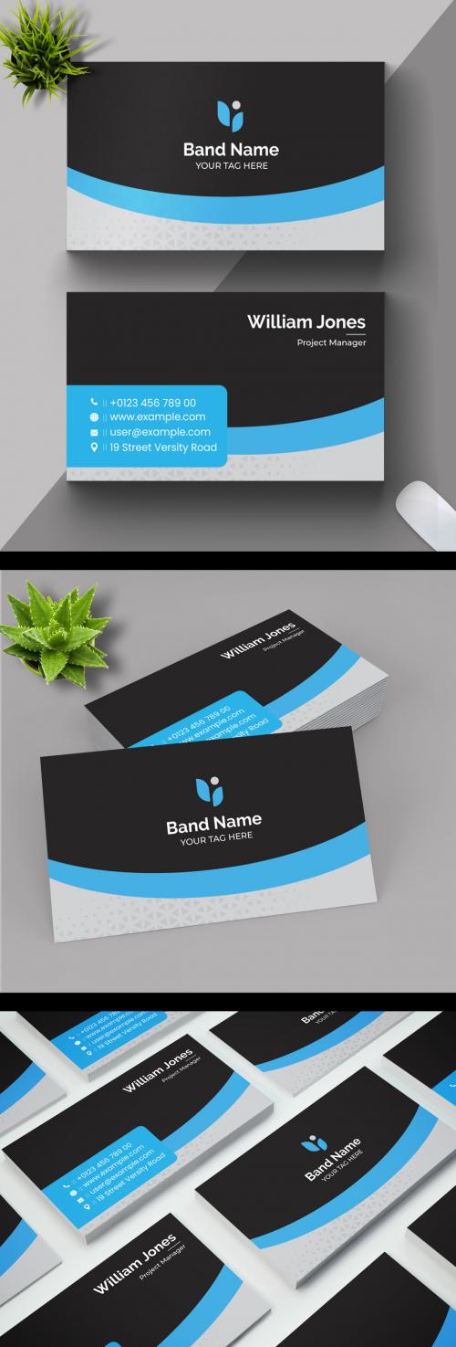 Simple business card layout