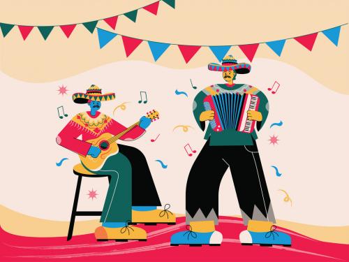 Cinco De Mayo Full Set Illustration