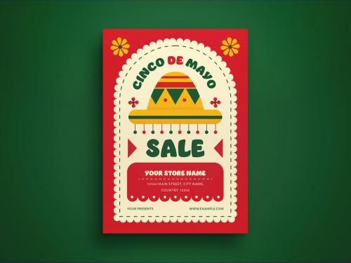 Cinco De Mayo Sale Flyer Layout