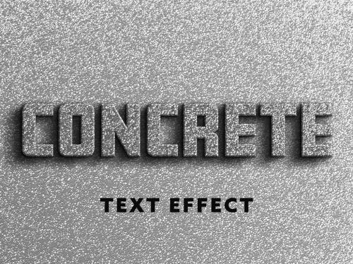 Concrete Texture Text Effect