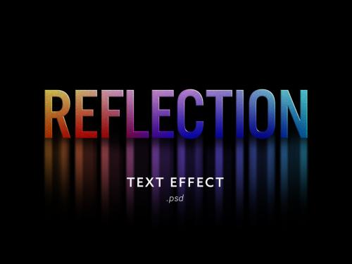 Reflection Text Effect