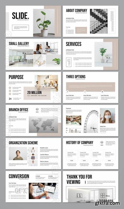 Clean Business Presentation Layout 716694271