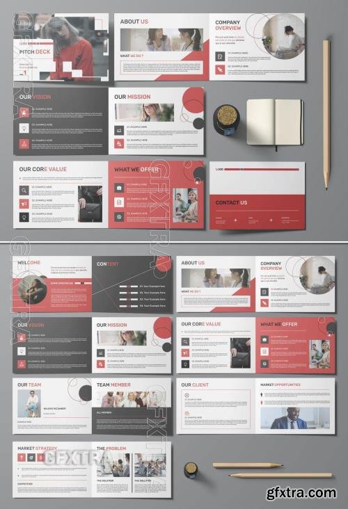 Pitch Deck Template Landscape 716694047