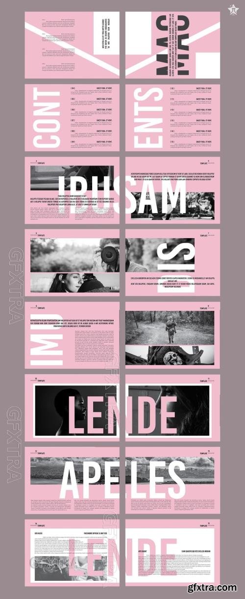 Magazine Landscape Layout 716639341