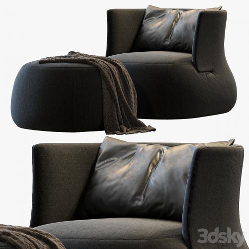 Fat-sofa armchair by B&b Italia