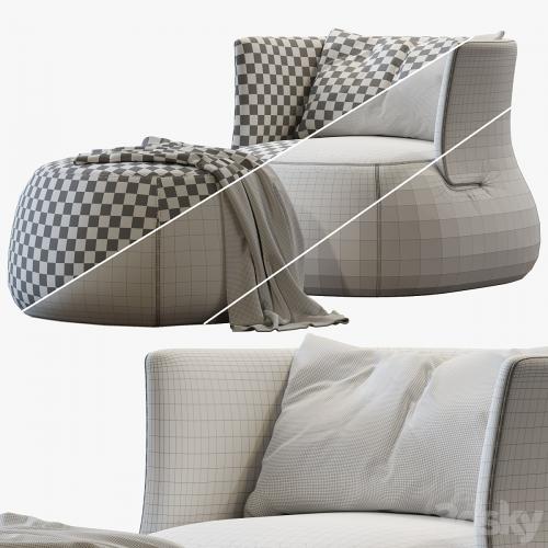 Fat-sofa armchair by B&b Italia