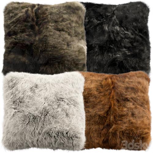 Fur pillow set 2