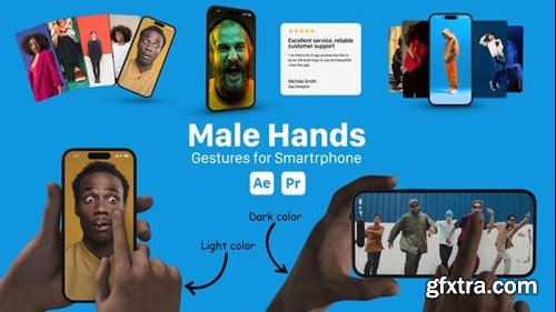 Videohive Male Hand Gesture for Smartphones 51691929