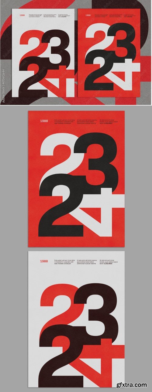 Modern Swiss Style Poster Layout with Bold Creative Typography