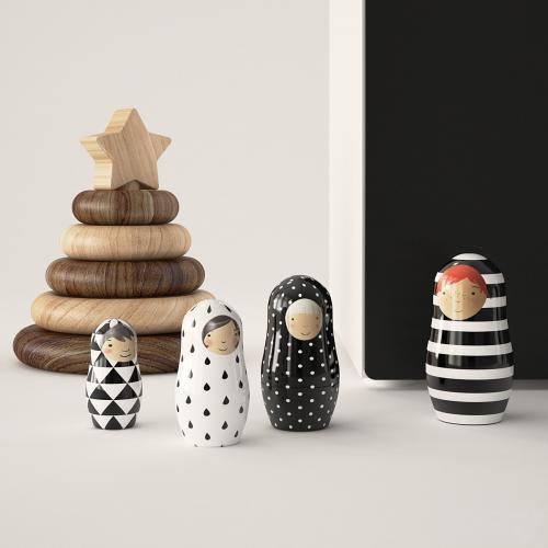 Black and white decor in the nursery Ikea Stuva