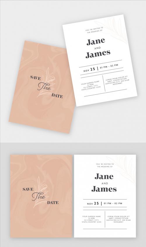 Wedding Card or Invitation Card Template