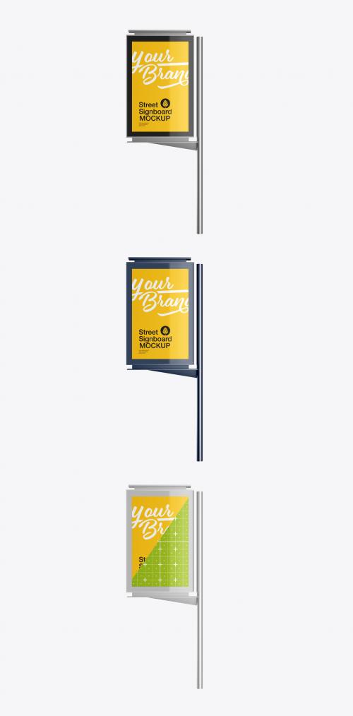 Outdoor Kiosk Advertisement Mockup