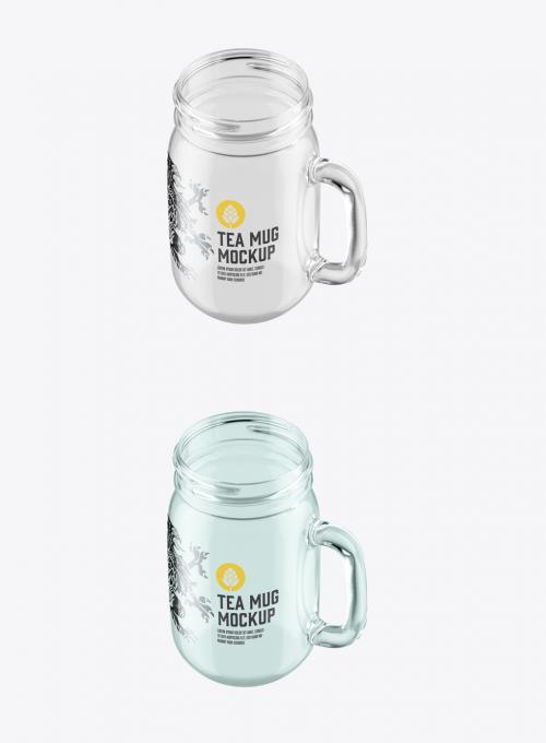 Clear Glass Mug Mockup