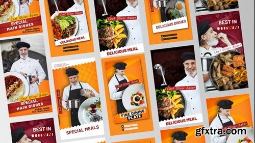 Videohive Chef's Restaurant Stories 51716572