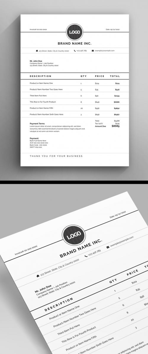 Printable Invoice Layout