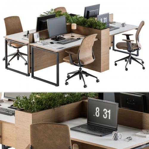 Office Furniture - employee Set 21