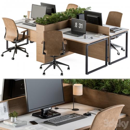 Office Furniture - employee Set 21