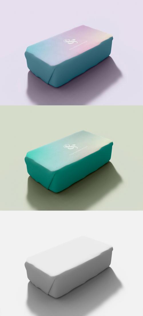 Soap Bar and Packaging Box Mockup