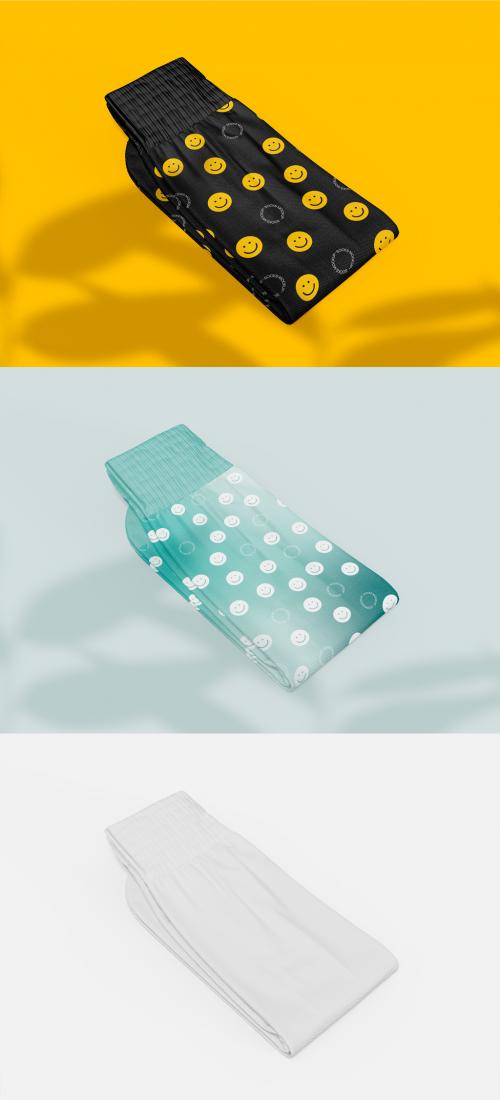 Pair of Socks Mockup