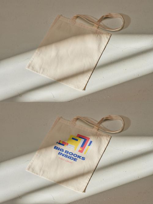 Tote Bag Mockup with Sunlight