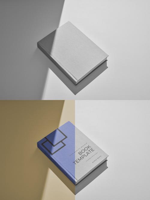 Linen Book Cover Mockup