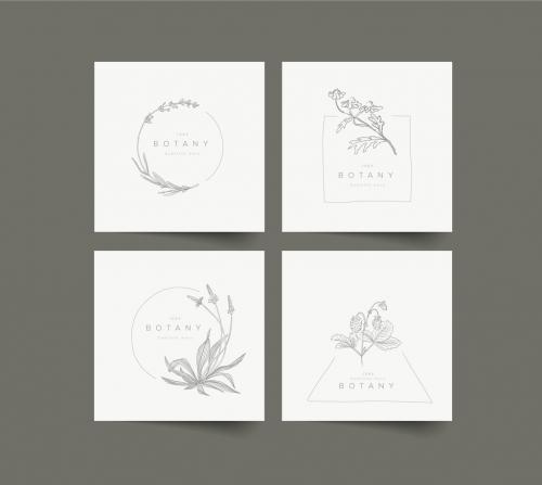 Minimalist Floral Frames Collection