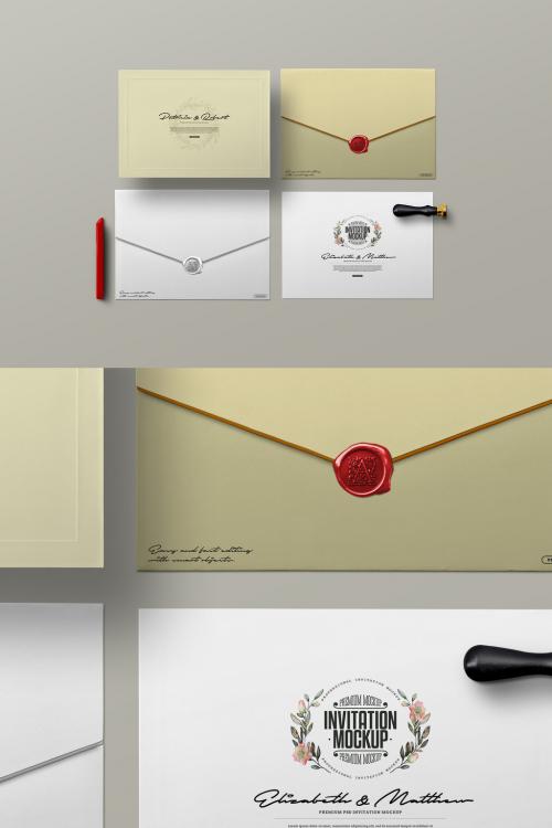 Invitation Mockup A4 Card Envelope