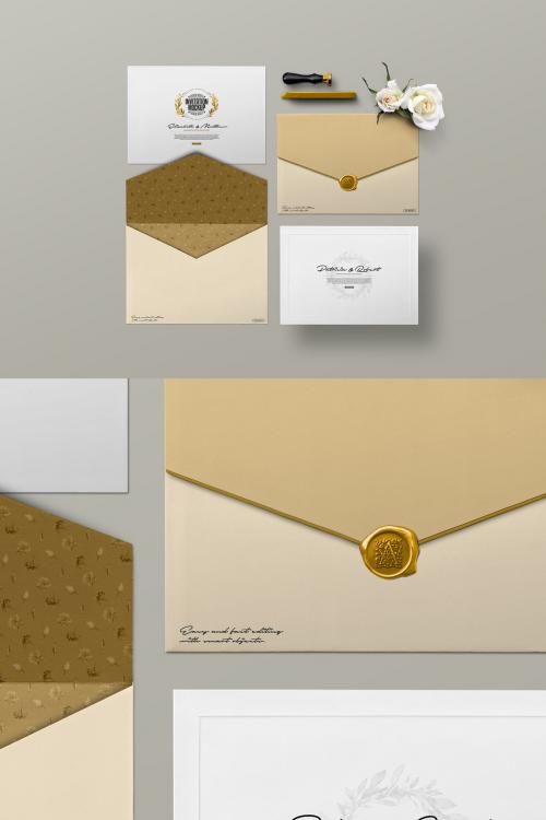 Invitation Mockup A4 Card Envelope