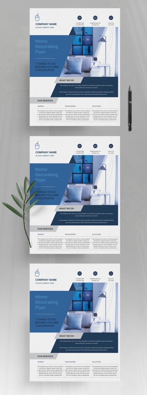 Interior Design Flyer Layout