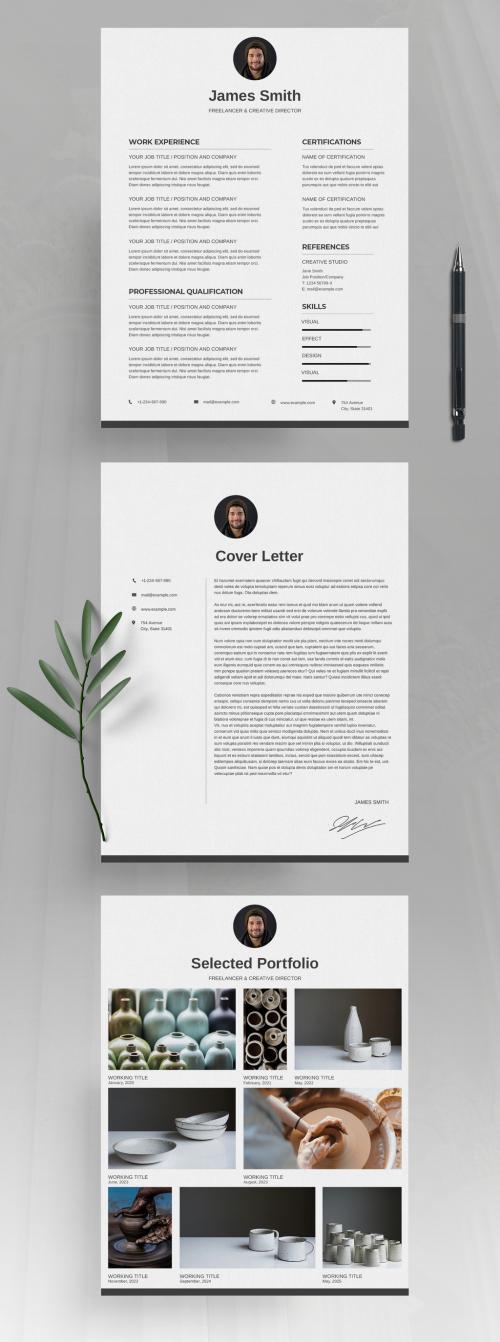 Creative Resume Portfolio Layout