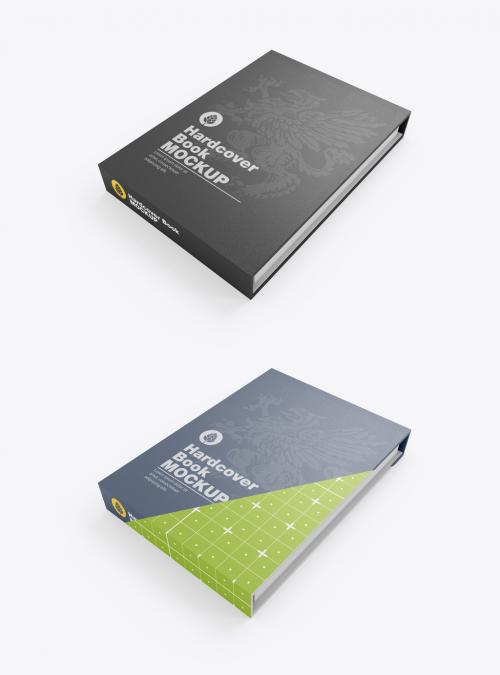 Hardcover Book Cover Mockup