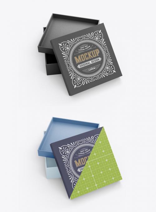 Opened Box Design Mockup