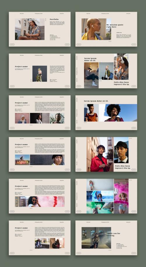 Simple Portfolio Layout with Digital Publishing Features