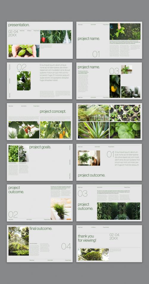 Green Minimal Presentation Layout