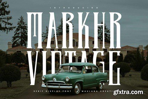 Markhr Serif Vintage Display Font RHG9HGQ