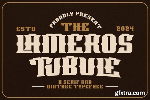 Lameros Tubule - Vintage Font QW4DT3W