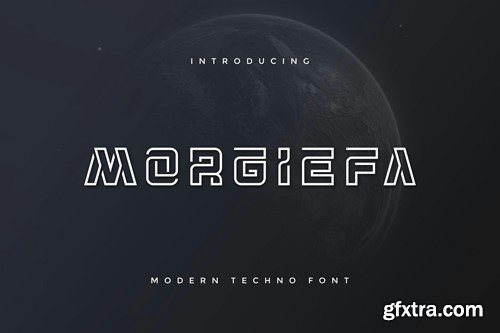 Morgiefa Modern Techno Font H2XNARH