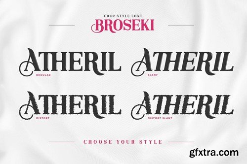 Broseki - Serif Display Font XE7XQUG