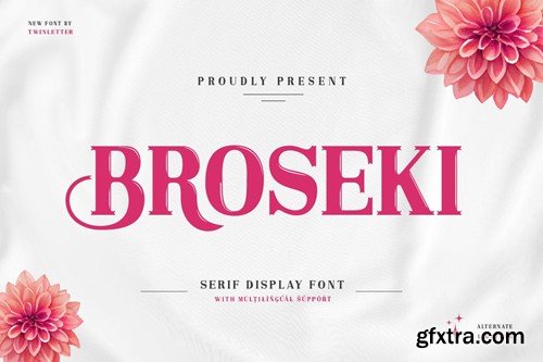 Broseki - Serif Display Font XE7XQUG