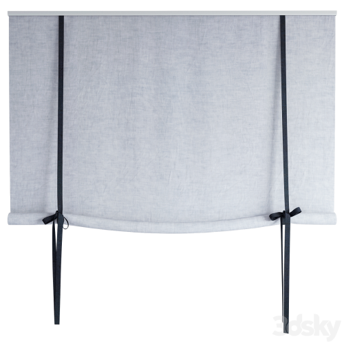 Roman Curtains 194 | Roll-up Curtain | Roller blind with bows