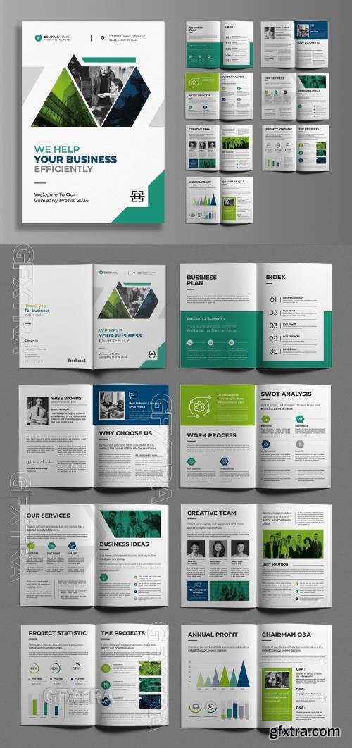 Corporate Brochure Template 718538230