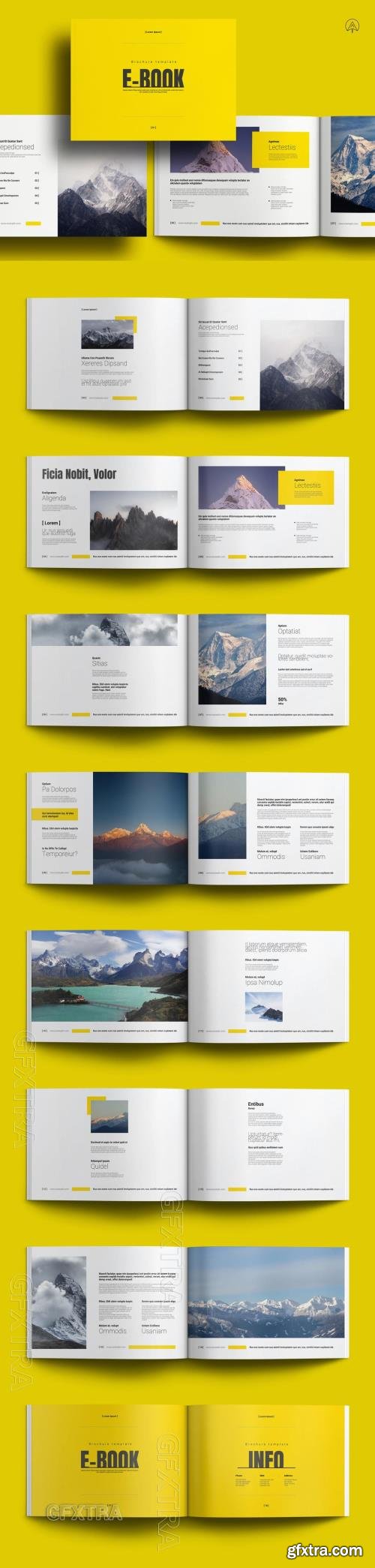 E-Book Landscape Brochure Template 717901072