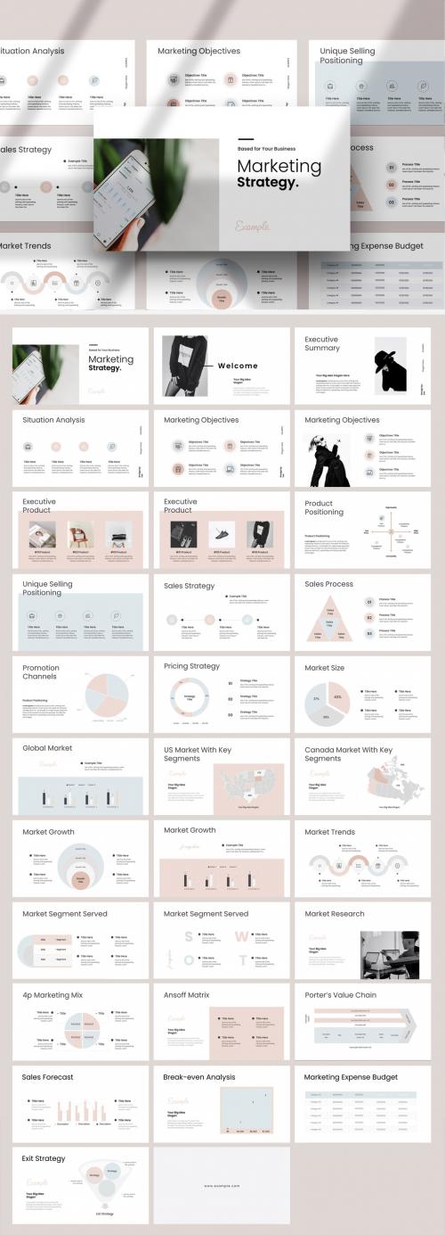 Digital Marketing Strategy Presentation Layout