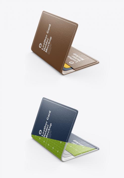 Leather Card Holder Mockup