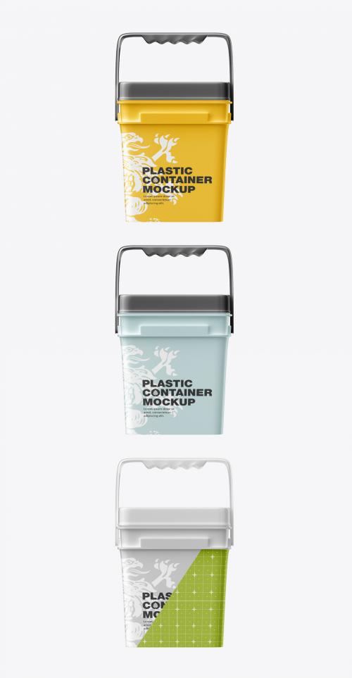 Plastic Container Mockup