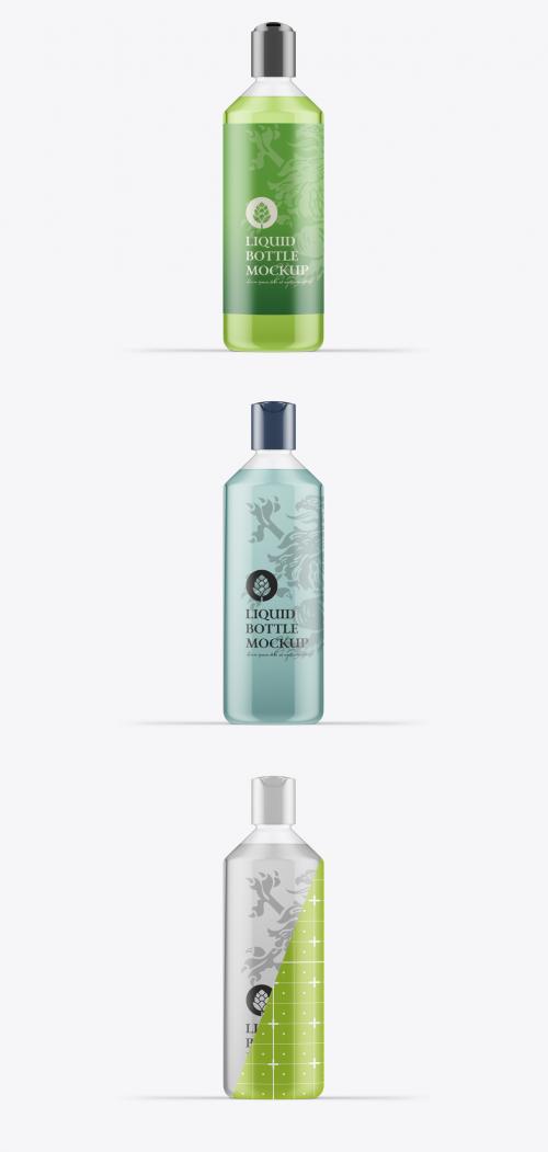 Glass Liquid Bottle Mockup