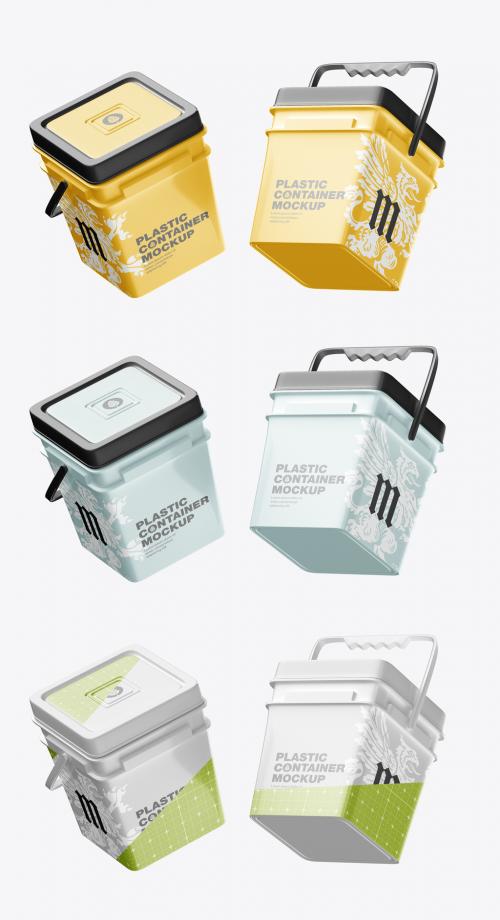 Plastic Container Mockup