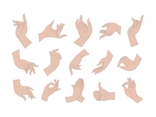 Thai Hand Illustrations