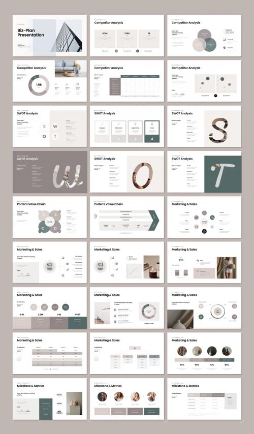 A4Business Plan Presentation Layout